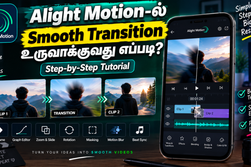 Alight Motion-ல் Smooth Transition உருவாக்குவது எப்படி? – Step-by-Step Tutorial