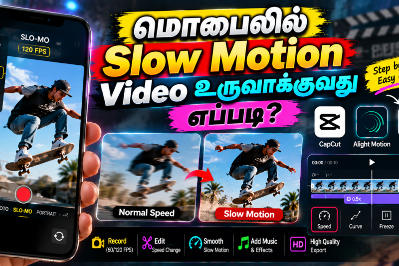 மொபைல் வீடியோவில் Slow Motion Effect உருவாக்குவது எப்படி? – முழுமையான வழிகாட்டி